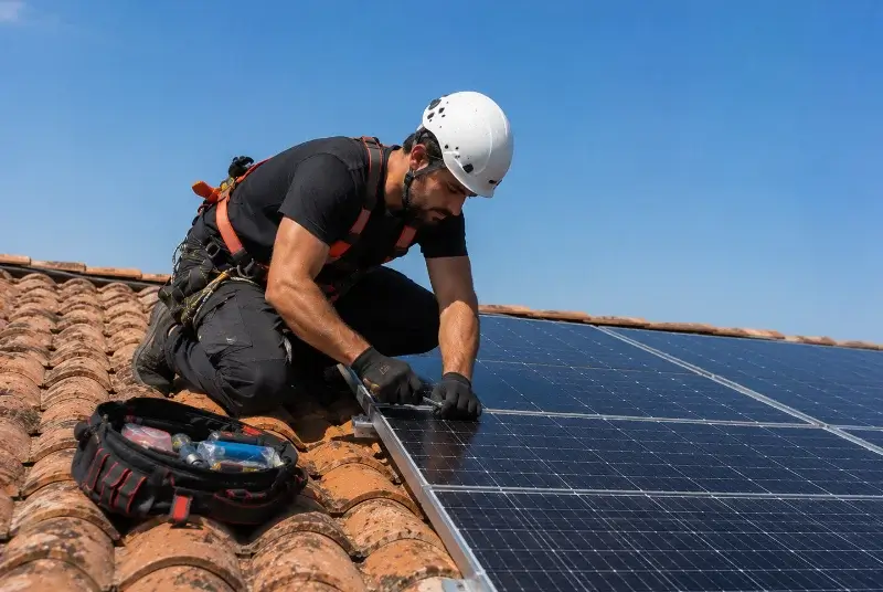 Maintenance et monitoring de panneaux solaires à Cubjac-Auvézère-Val d'Ans